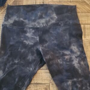 lululemon athletica Black Tie-Dye Leggings